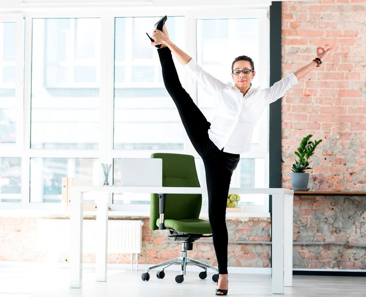 10-Minute Office Yoga At Your Desk