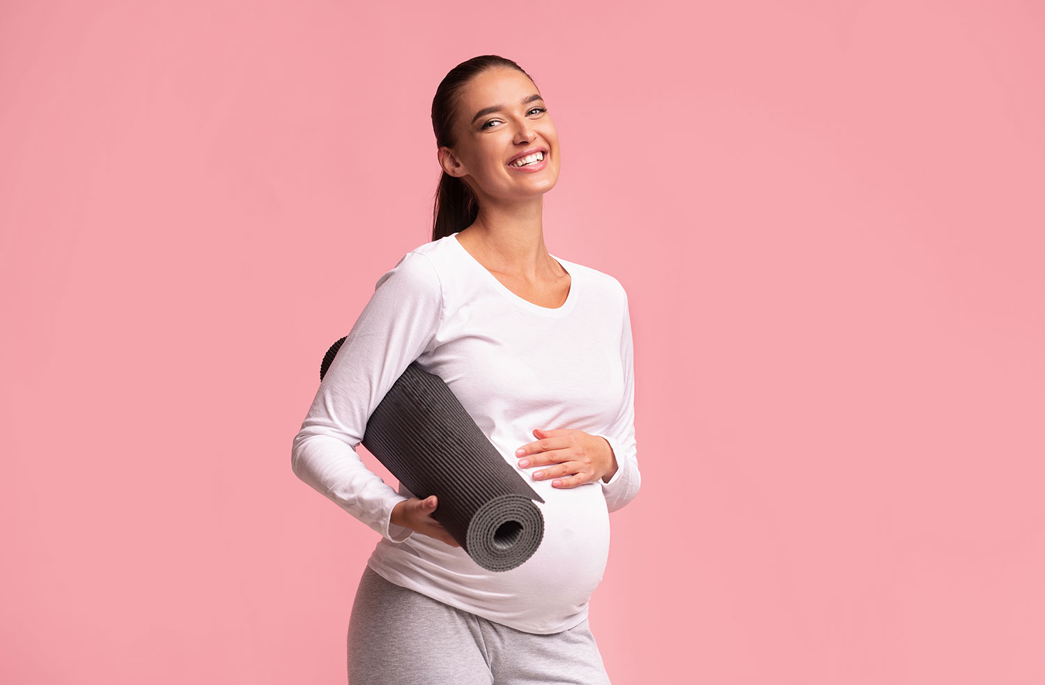 Collection Portrait Pregnant Woman Different Poses Stock Photo 173394077 |  Shutterstock