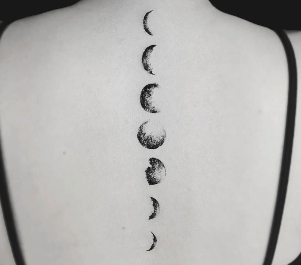 The Phases of the Moon Tattoo