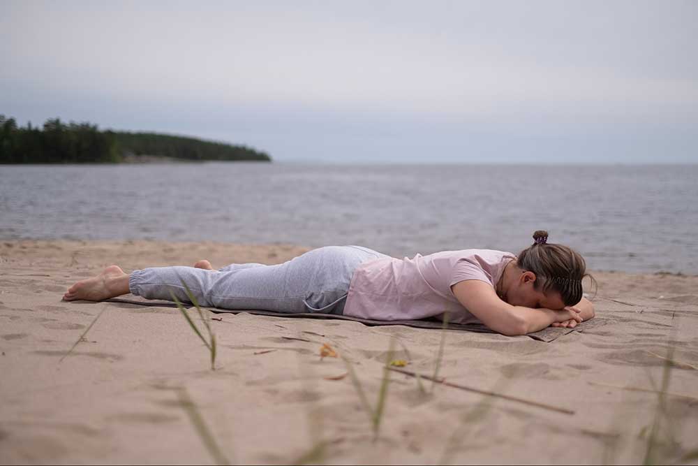 Makarasana - Crocodile Pose