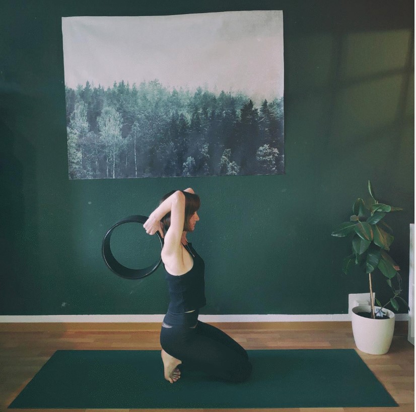 Yoga wheel: supported shoulder stand (salamba sarvangasana) -  AthensTrainers®