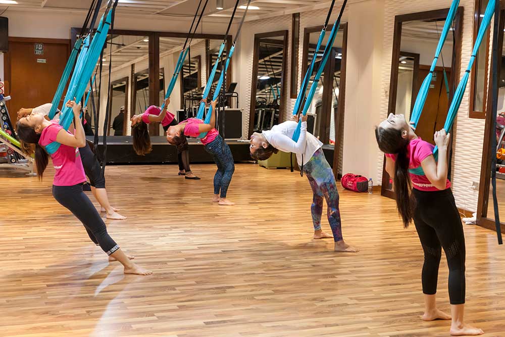 Swing Yoga Aerial Yoga class, Omni Gym Swing Yoga and Flyin…