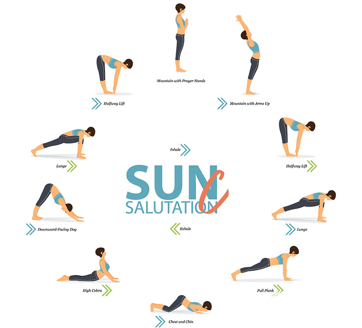 Surya Namaskaras  — Sun Salutation C